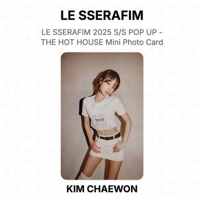 LE SSERAFIM 2025 S/S POP UP - THE HOT HOUSE Mini Photo Card Official Photocard