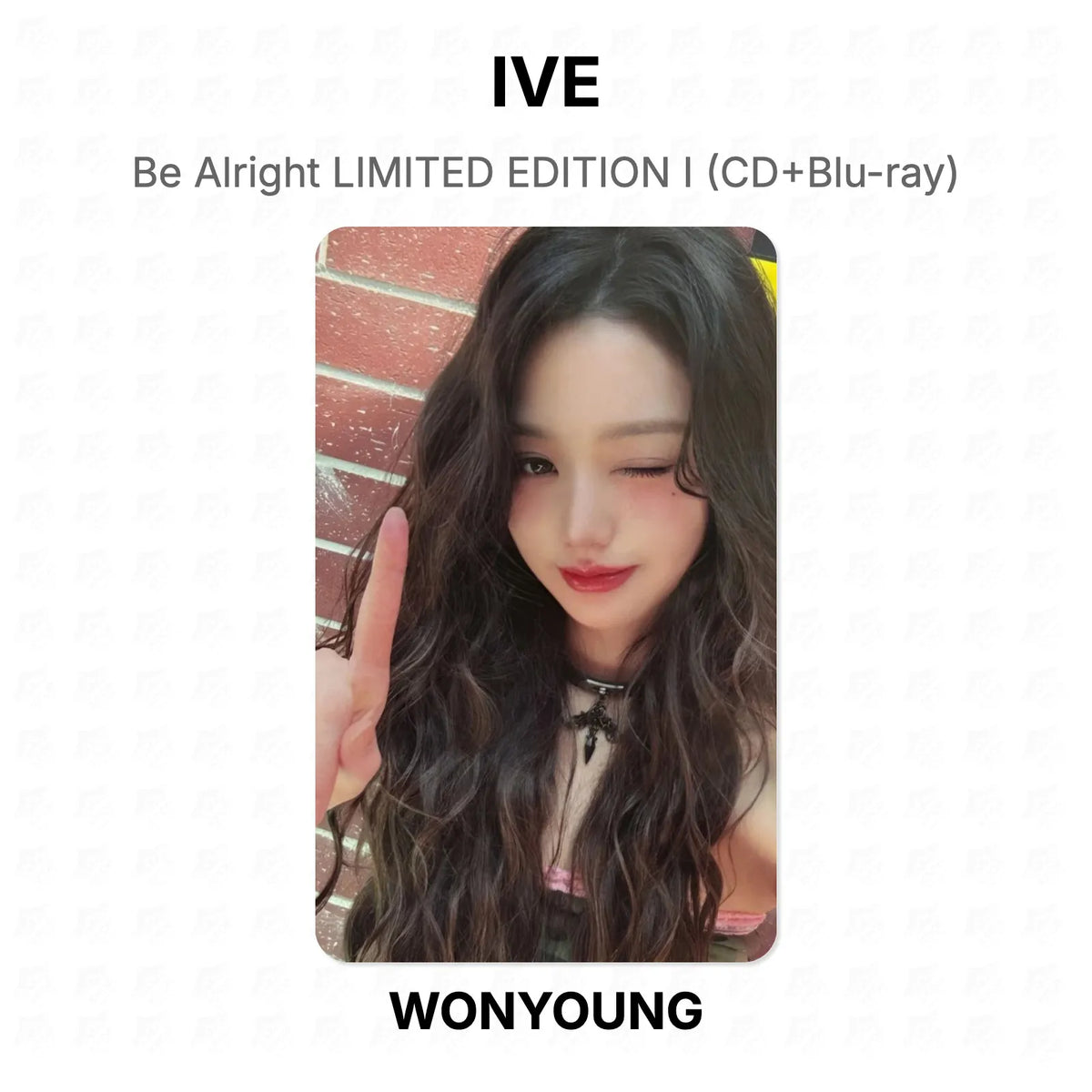 IVE Be Alright LIMITED EDITION I (CD+Blu-ray) Official Photocard