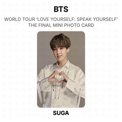 BTS WORLD TOUR ‘LOVE YOURSELF: SPEAK YOURSELF’ THE FINAL MINI PHOTO CARD photocard oficial
