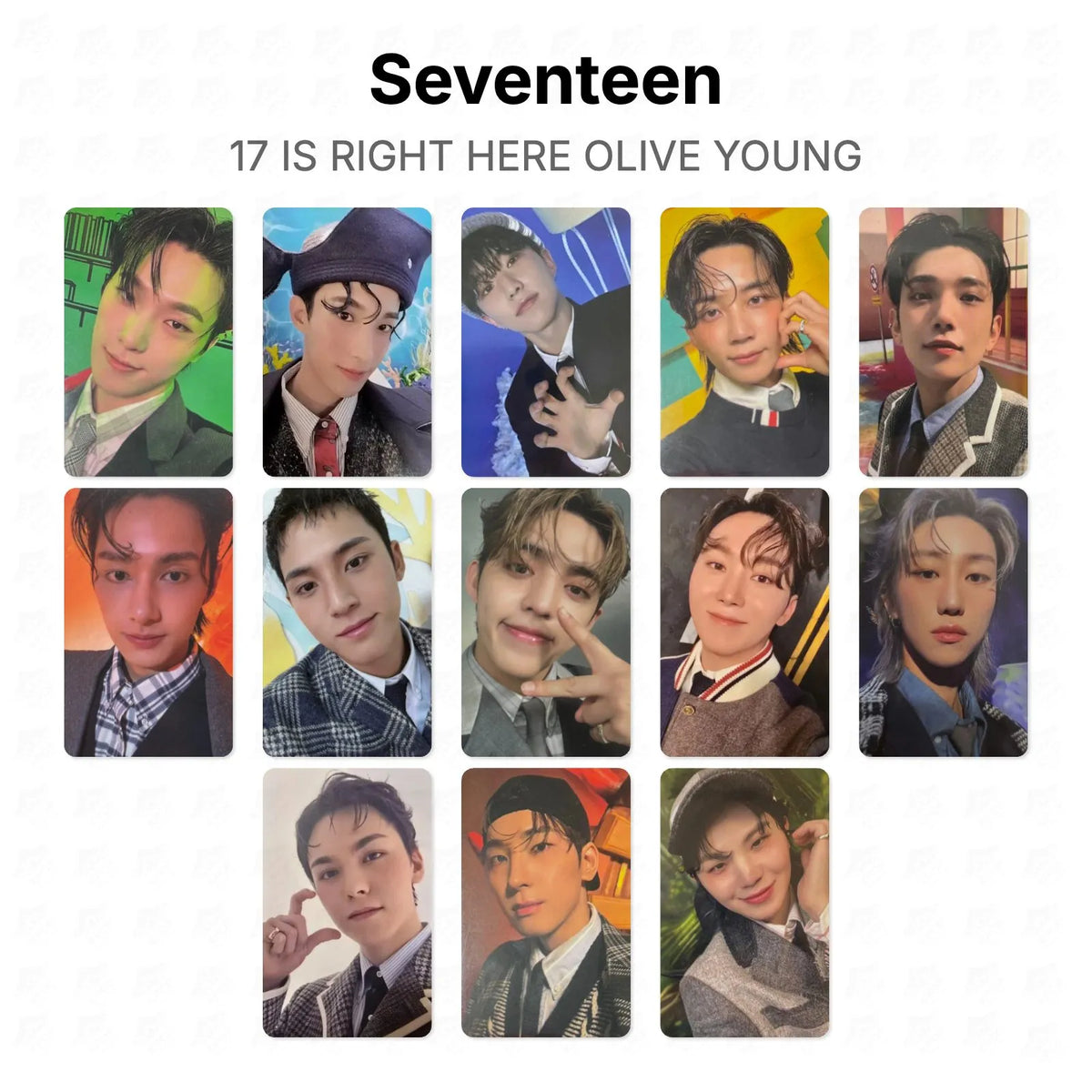 Seventeen 17 IS RIGHT HERE OLIVE YOUNG Official Photocard