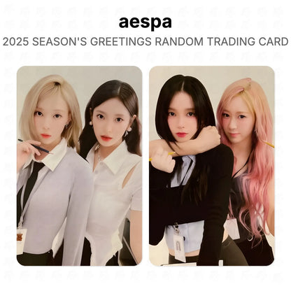 aespa 2025 SEASON'S GREETINGS RANDOM TRADING CARD Official Photocard