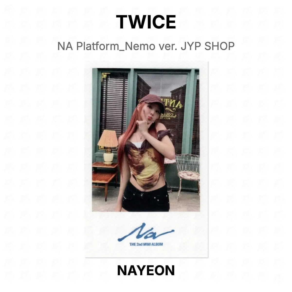 TWICE NA Platform_Nemo ver. JYP SHOP Official Photocard