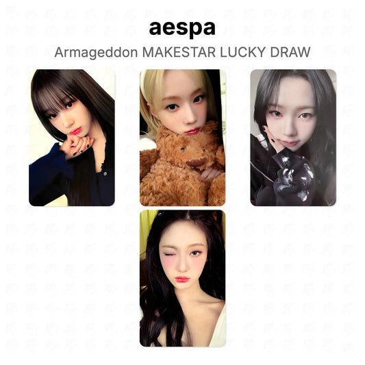 aespa Armageddon MAKESTAR LUCKY DRAW Official Photocard