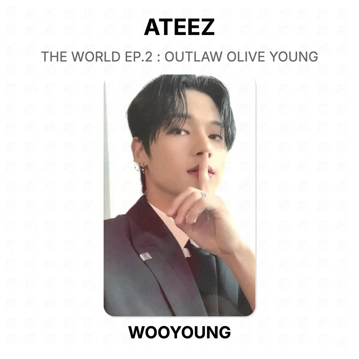 ATEEZ THE WORLD EP.2 : OUTLAW OLIVE YOUNG Official Photocard