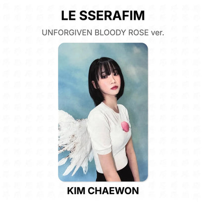 LE SSERAFIM UNFORGIVEN BLOODY ROSE ver. Official Photocard