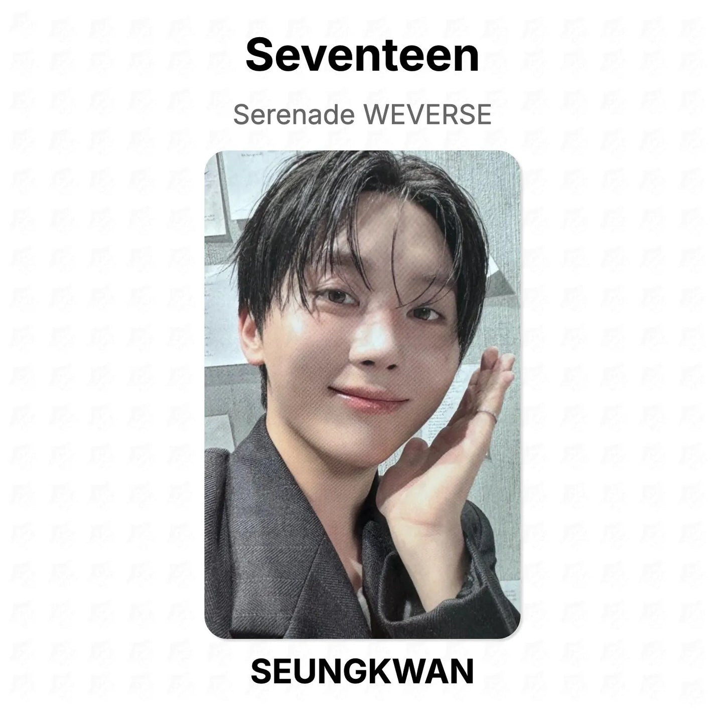 Seventeen Serenade WEVERSE Official Photocard