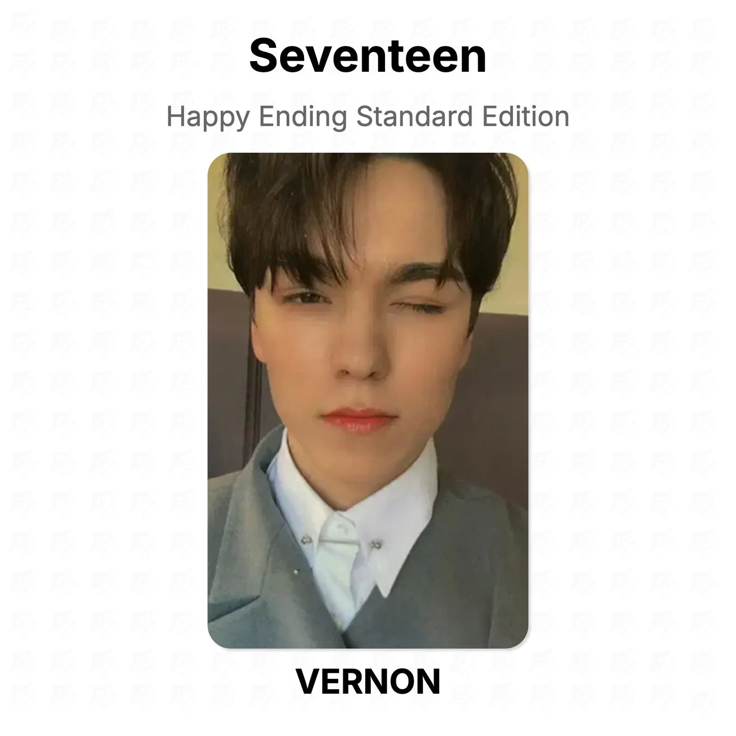 Seventeen Happy Ending Standard Edition Official Photocard
