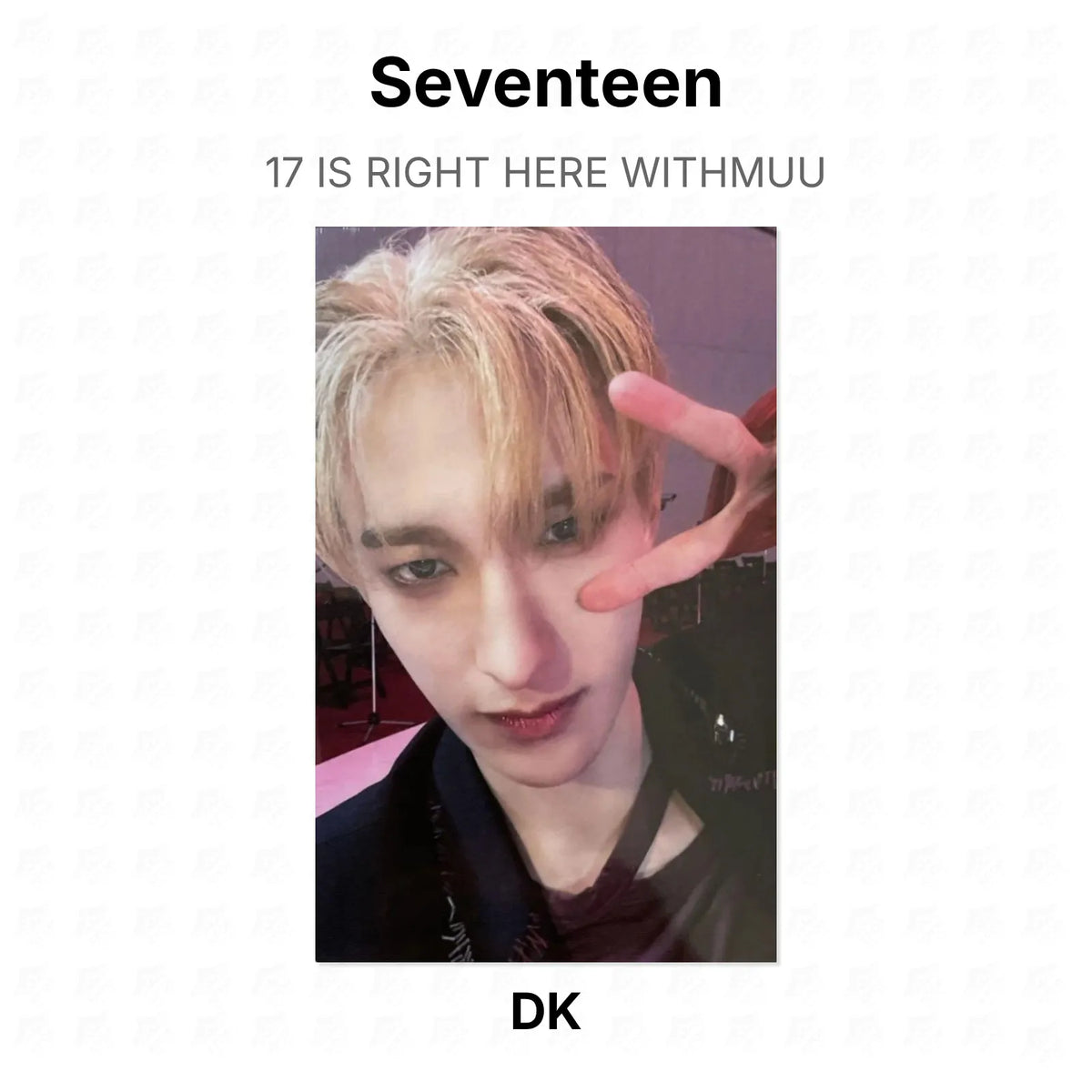 Seventeen 17 IS RIGHT HERE WITHMUU Official Photocard