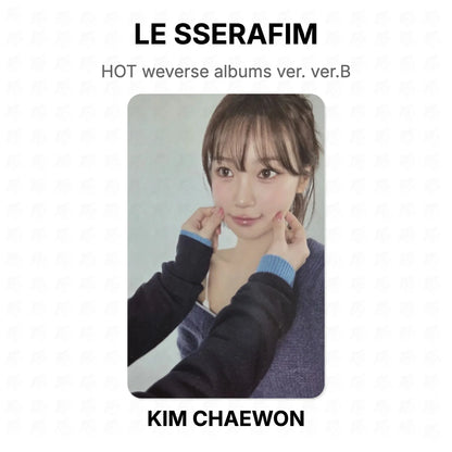 LE SSERAFIM HOT weverse albums ver. ver.B Official Photocard