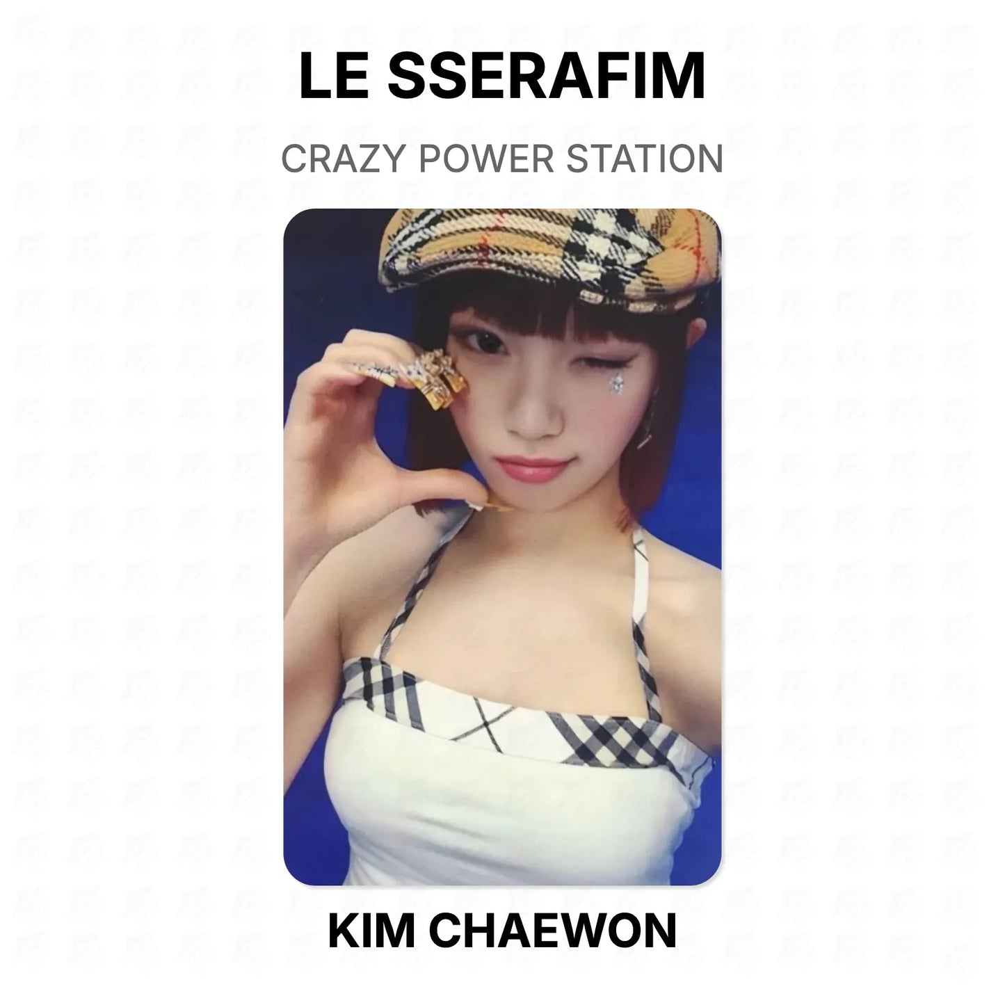 LE SSERAFIM CRAZY POWER STATION Official Photocard