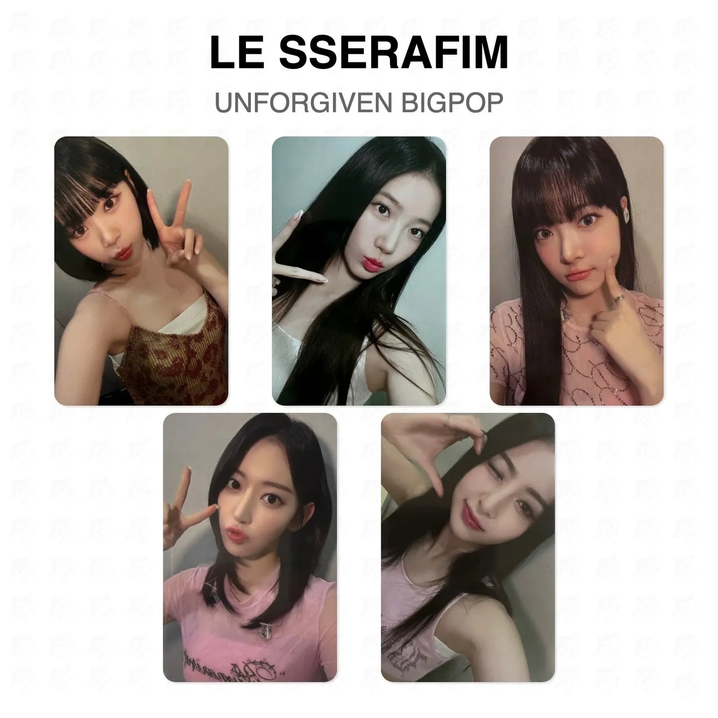 LE SSERAFIM UNFORGIVEN BIGPOP Official Photocard