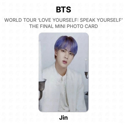 BTS WORLD TOUR ‘LOVE YOURSELF: SPEAK YOURSELF’ THE FINAL MINI PHOTO CARD photocard oficial