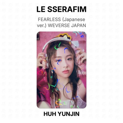 LE SSERAFIM FEARLESS (Japanese ver.) WEVERSE JAPAN Official Photocard
