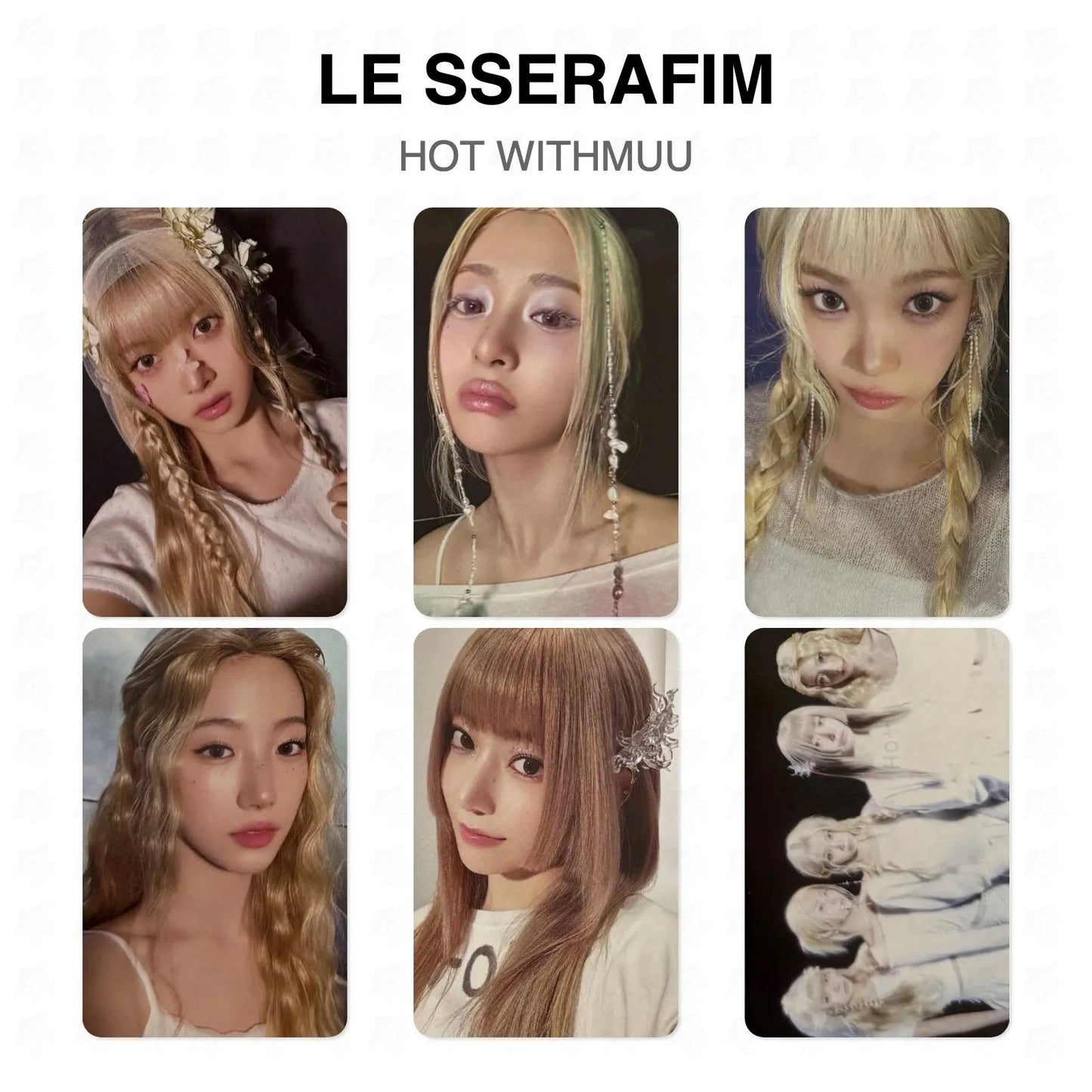 LE SSERAFIM HOT WITHMUU Official Photocard