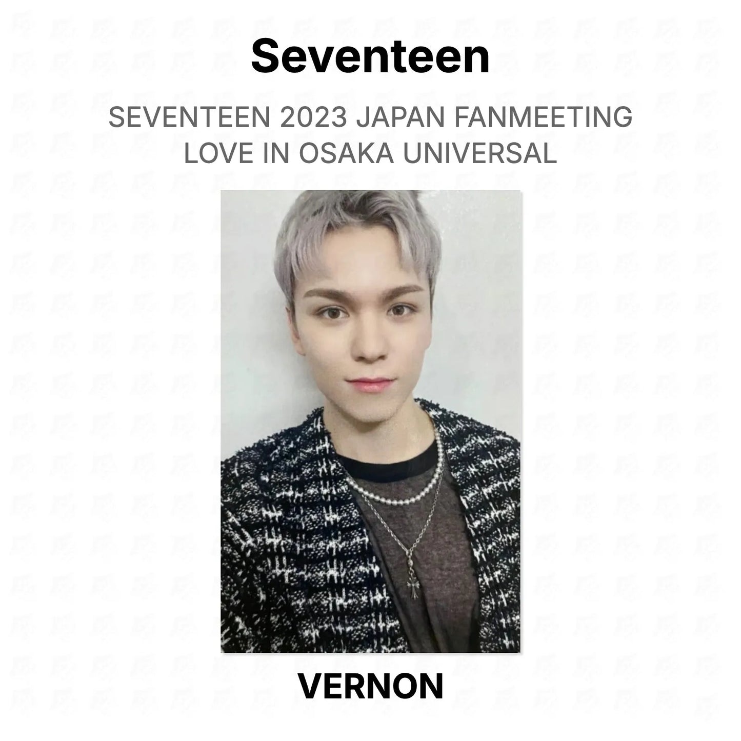 Seventeen 2023 JAPAN FANMEETING LOVE IN OSAKA UNIVERSAL Official Photocard