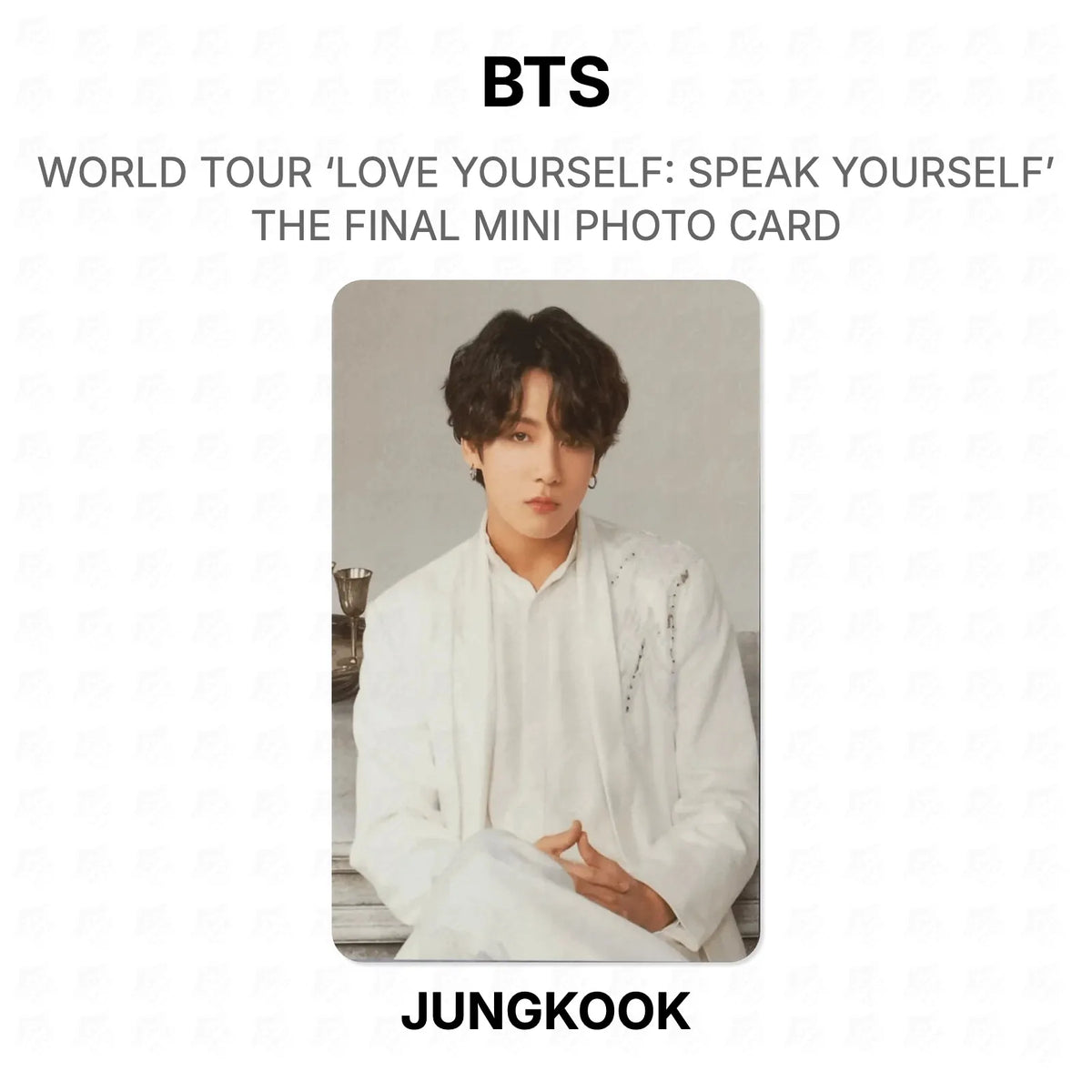 BTS WORLD TOUR ‘LOVE YOURSELF: SPEAK YOURSELF’ THE FINAL MINI PHOTO CARD photocard oficial