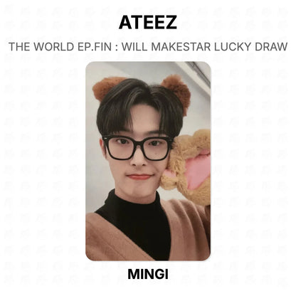 ATEEZ THE WORLD EP.FIN : WILL MAKESTAR LUCKY DRAW Official Photocard
