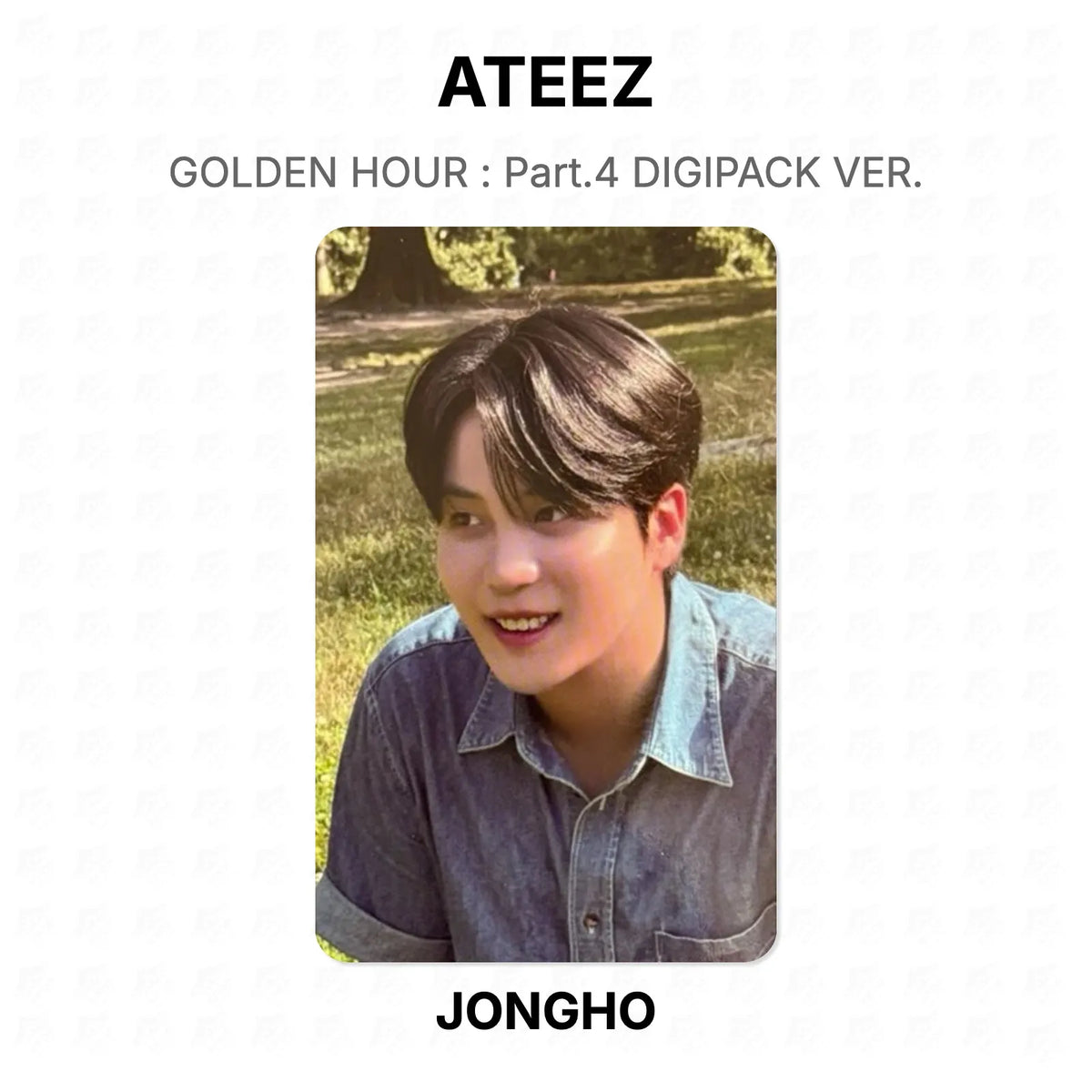 ATEEZ GOLDEN HOUR : Part.4 DIGIPACK VER. Official Photocard