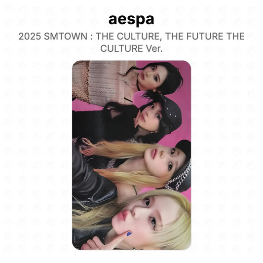aespa 2025 SMTOWN : THE CULTURE, THE FUTURE THE CULTURE Ver. Official Photocard