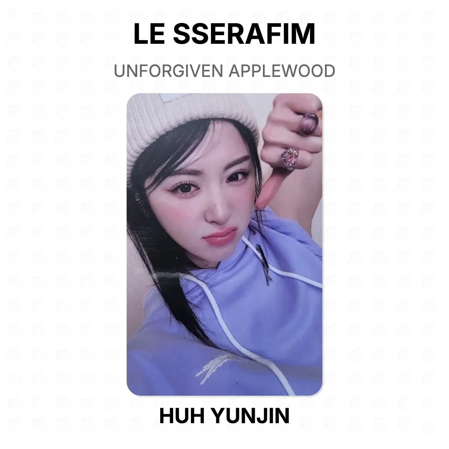 LE SSERAFIM UNFORGIVEN APPLEWOOD Official Photocard
