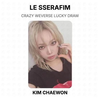 LE SSERAFIM CRAZY WEVERSE LUCKY DRAW Official Photocard
