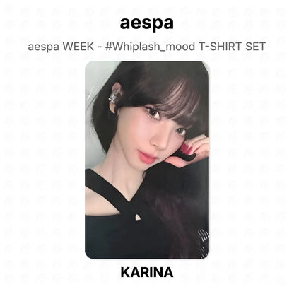 aespa WEEK - #Whiplash_mood T-SHIRT SET Official Photocard