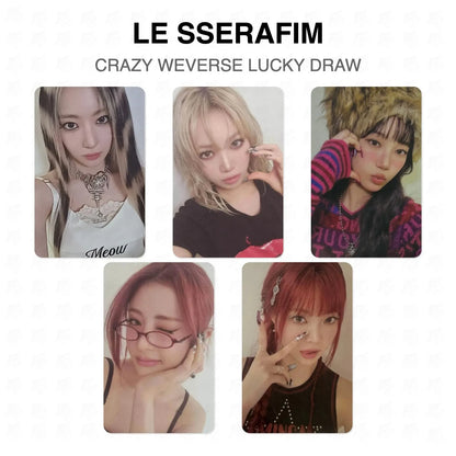 LE SSERAFIM CRAZY WEVERSE LUCKY DRAW Official Photocard