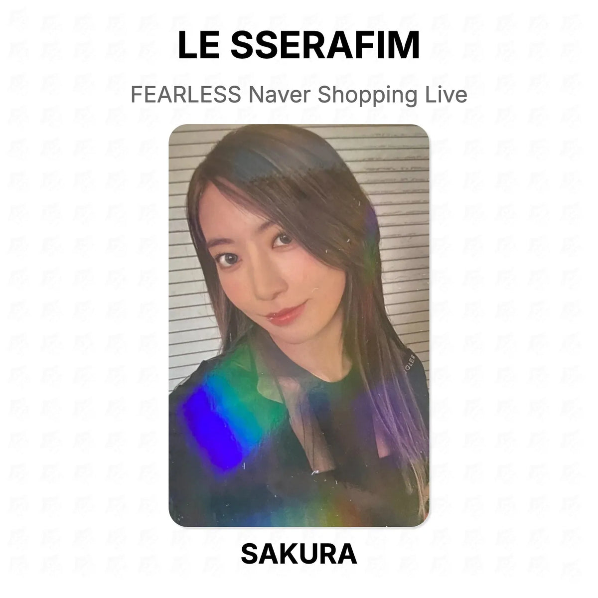 LE SSERAFIM FEARLESS Naver Shopping Live Official Photocard