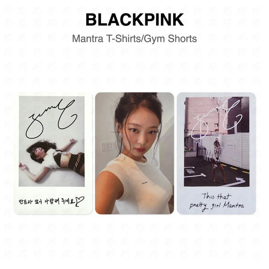 BLACKPINK Mantra T-Shirts/Gym Shorts Official Photocard