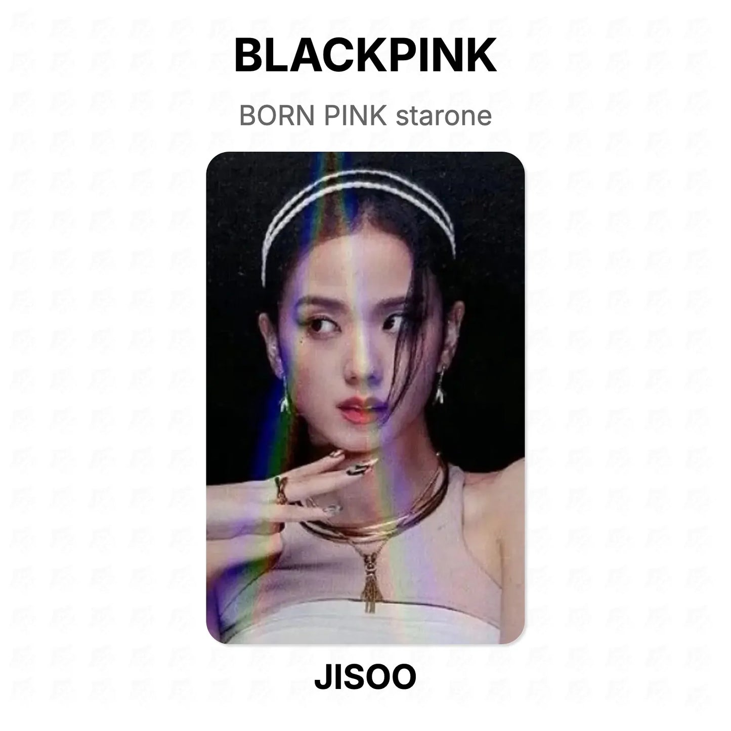 BLACKPINK BORN PINK starone Official Photocard