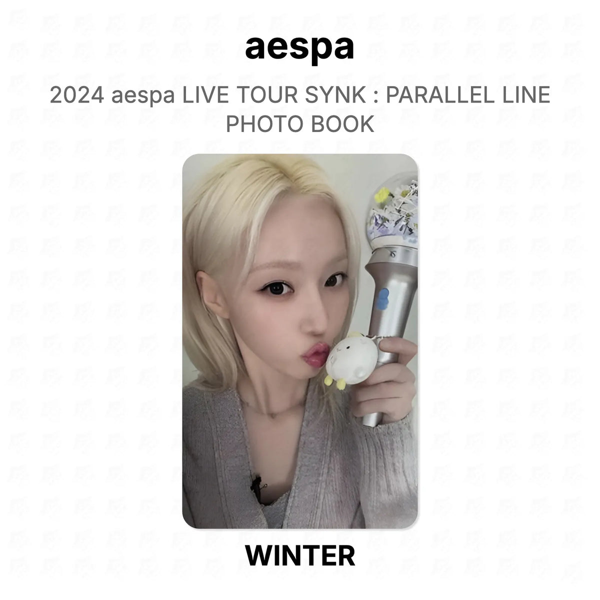 aespa 2024 aespa LIVE TOUR SYNK : PARALLEL LINE PHOTO BOOK Official Photocard