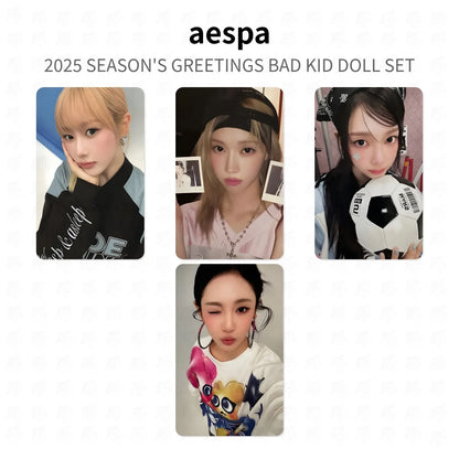 aespa 2025 SEASON'S GREETINGS BAD KID DOLL SET Official Photocard