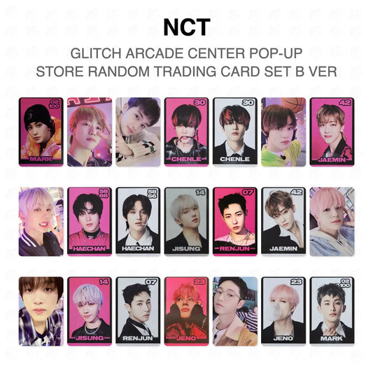 NCT GLITCH ARCADE CENTER POP-UP STORE RANDOM TRADING CARD SET B VER Official Photocard