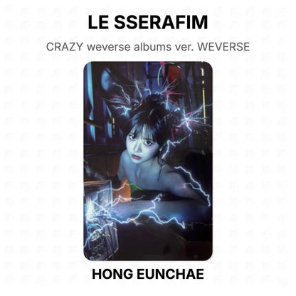 LE SSERAFIM CRAZY weverse albums ver. WEVERSE Official Photocard