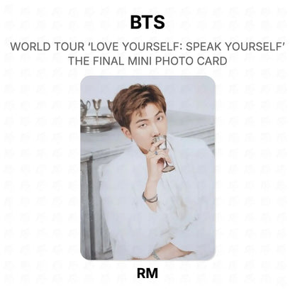 BTS WORLD TOUR ‘LOVE YOURSELF: SPEAK YOURSELF’ THE FINAL MINI PHOTO CARD photocard oficial
