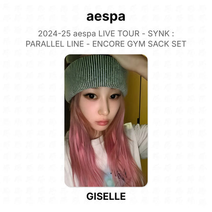 aespa 2024-25 aespa LIVE TOUR - SYNK : PARALLEL LINE - ENCORE GYM SACK SET Official Photocard