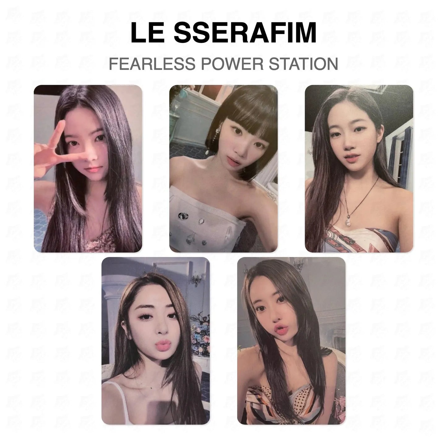 LE SSERAFIM FEARLESS POWER STATION Official Photocard