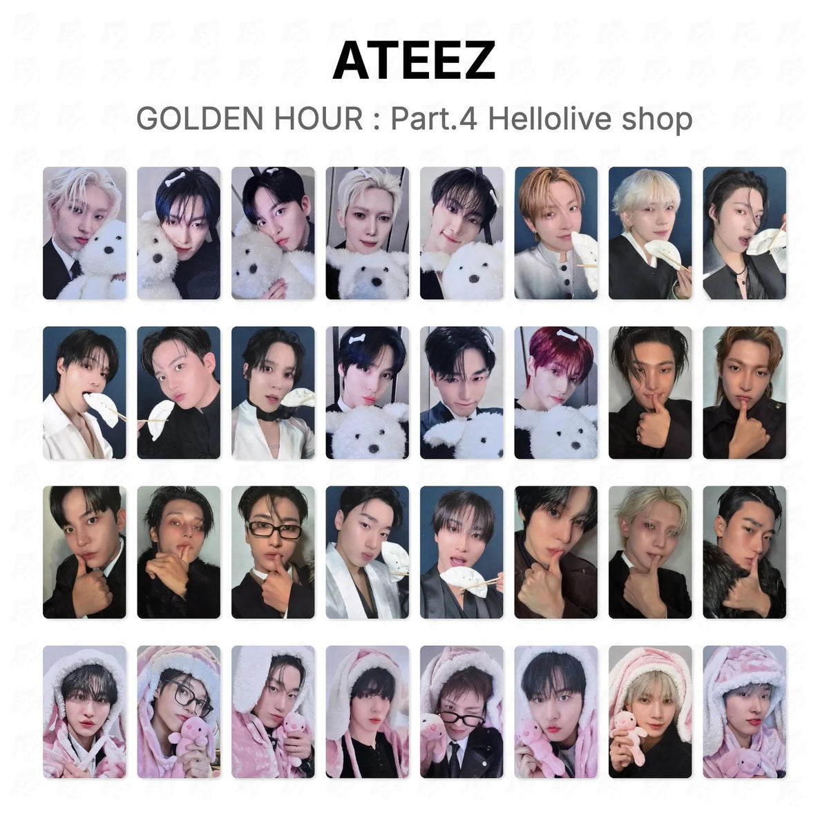 ATEEZ GOLDEN HOUR : Part.4 Hellolive shop Official Photocard