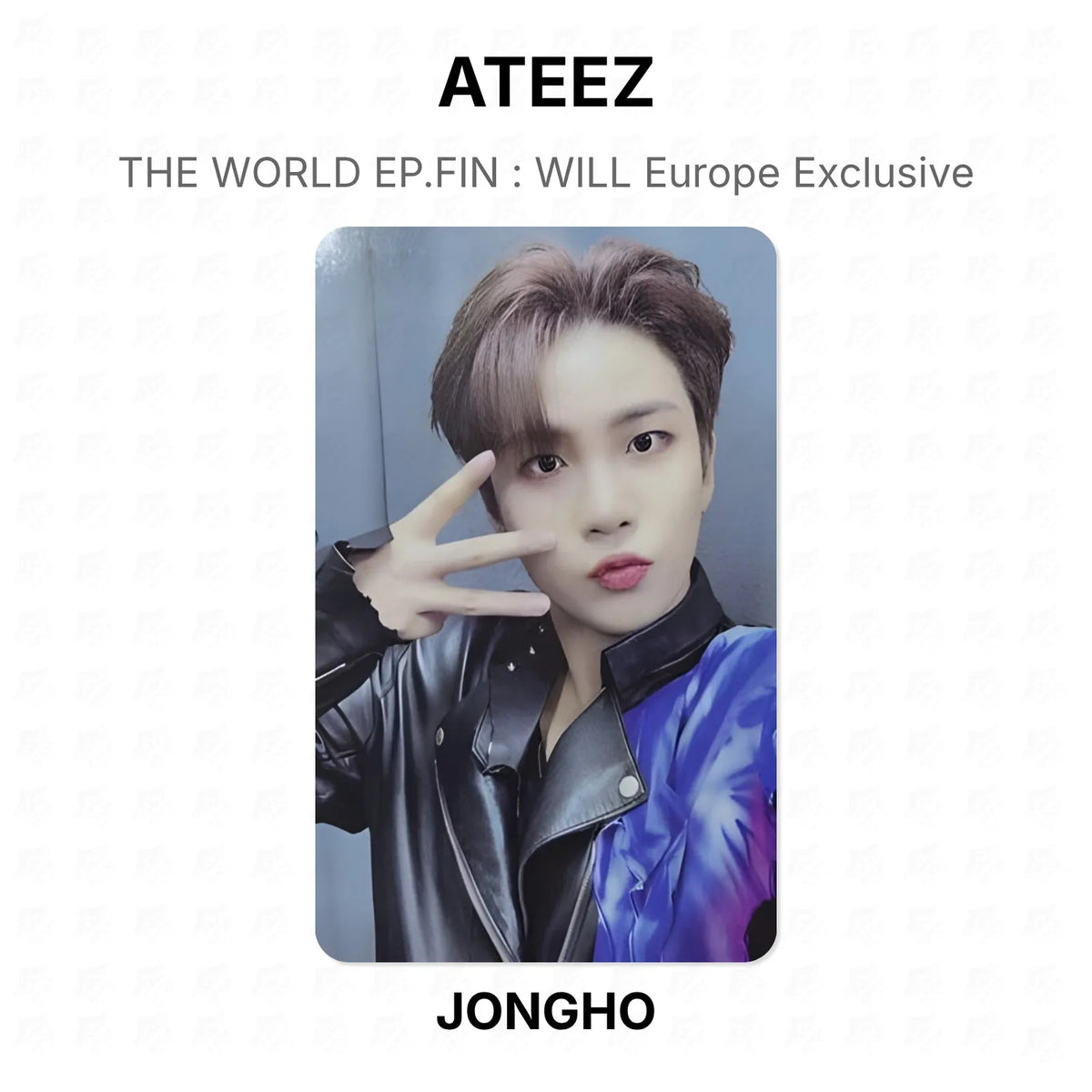 ATEEZ THE WORLD EP.FIN : WILL Europe Exclusive Official Photocard