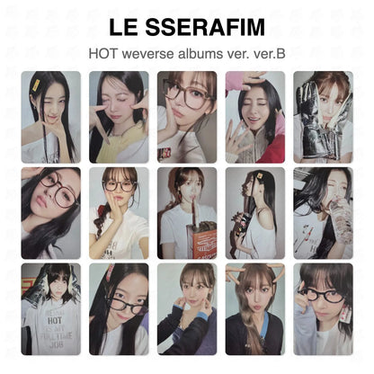 LE SSERAFIM HOT weverse albums ver. ver.B Official Photocard