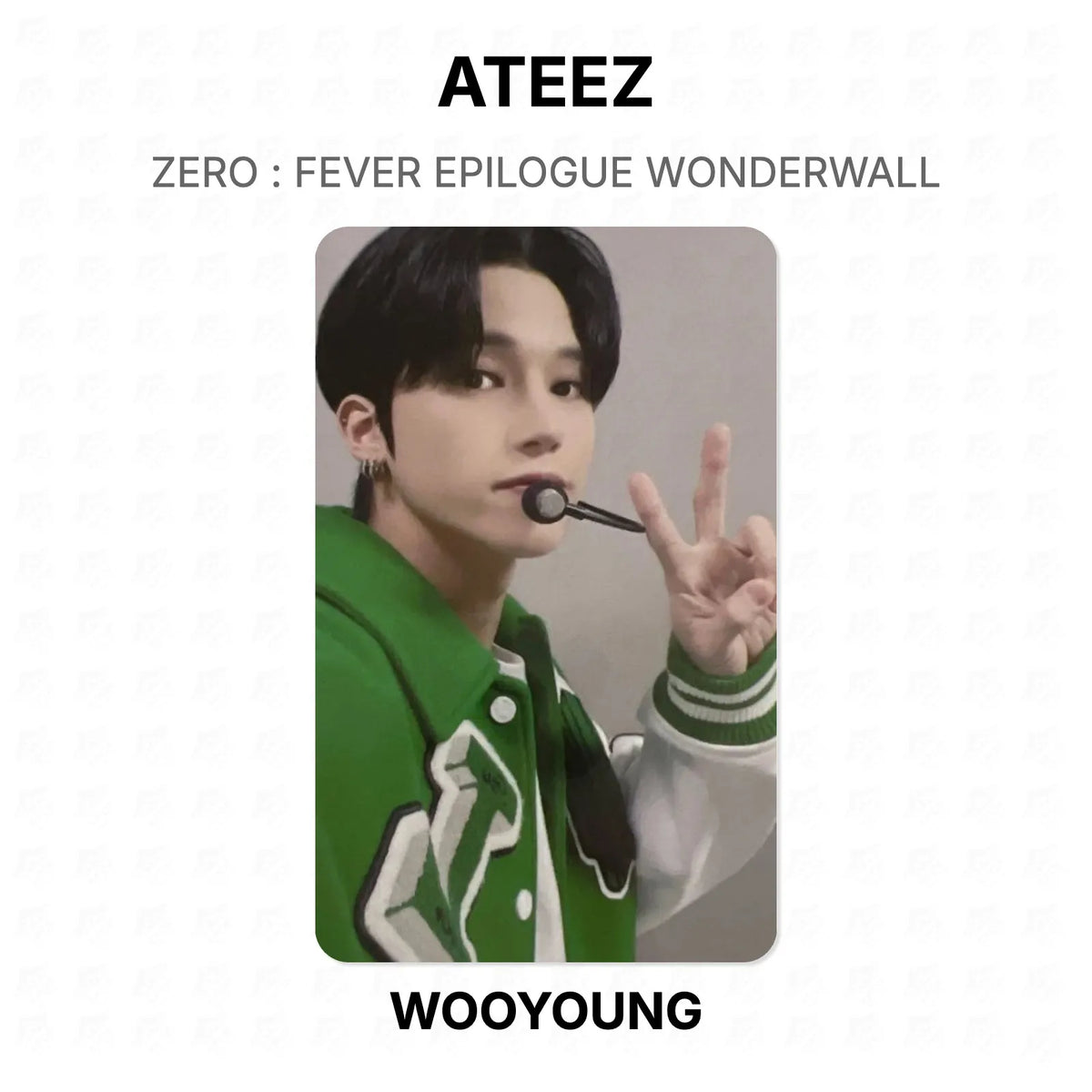 ATEEZ ZERO : FEVER EPILOGUE WONDERWALL Official Photocard