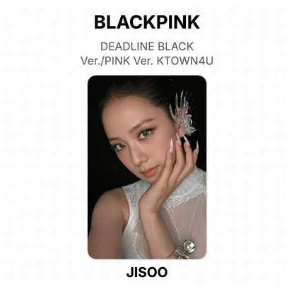 BLACKPINK DEADLINE BLACK Ver./PINK Ver. KTOWN4U Official Photocard
