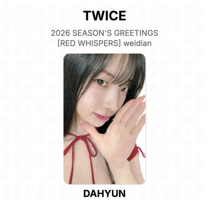 TWICE 2026 SEASON'S GREETINGS [RED WHISPERS] weidian Official Photocard