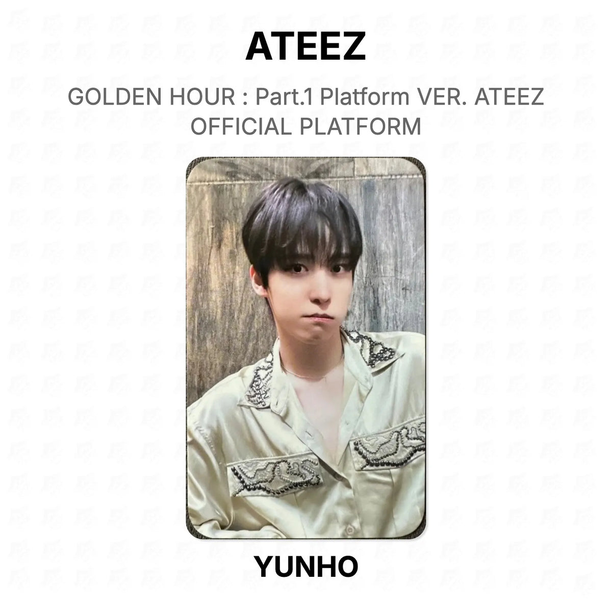 ATEEZ GOLDEN HOUR : Part.1 Platform VER. ATEEZ OFFICIAL PLATFORM Official Photocard