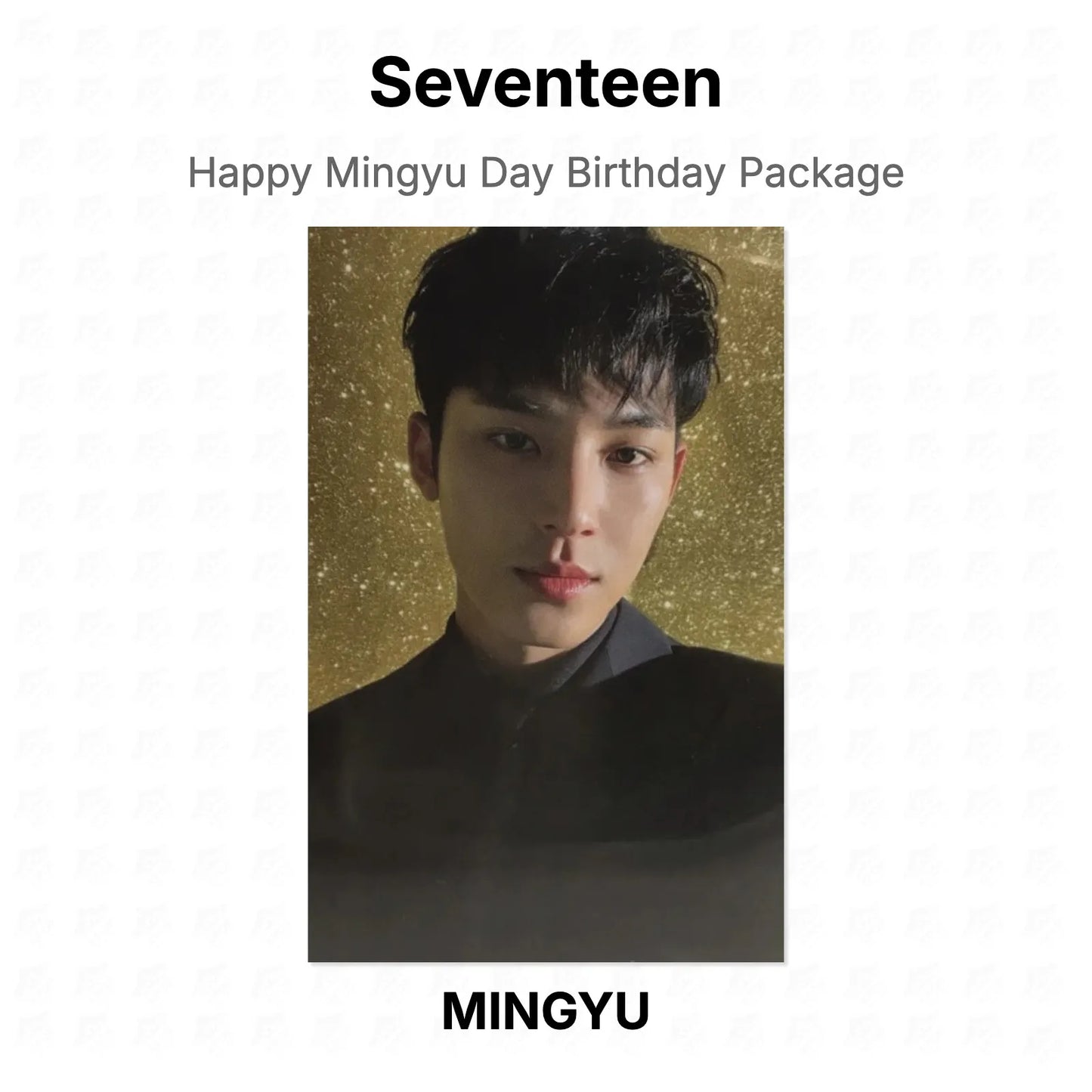 Seventeen Happy Mingyu Day Birthday Package Official Photocard