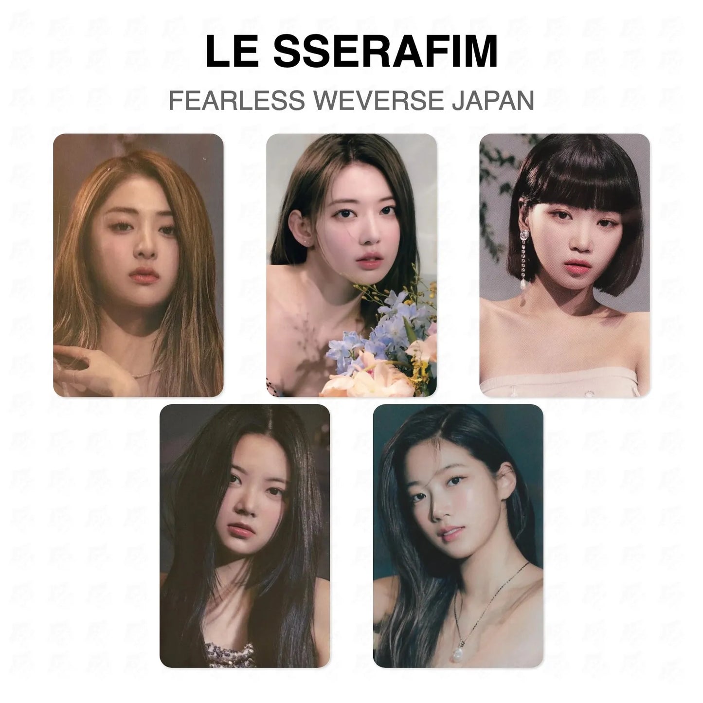 LE SSERAFIM FEARLESS WEVERSE JAPAN Official Photocard