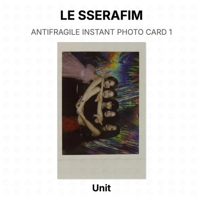 LE SSERAFIM ANTIFRAGILE INSTANT PHOTO CARD 1 Official Photocard