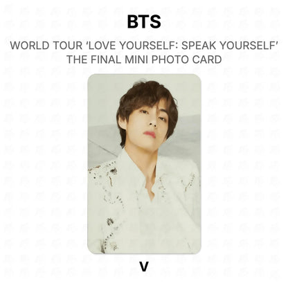 BTS WORLD TOUR ‘LOVE YOURSELF: SPEAK YOURSELF’ THE FINAL MINI PHOTO CARD photocard oficial