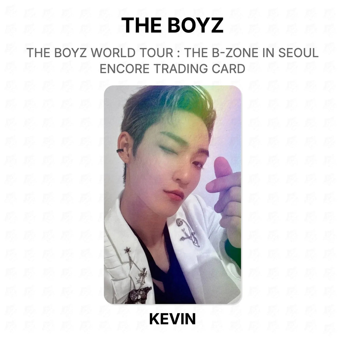 THE BOYZ WORLD TOUR : THE B-ZONE IN SEOUL ENCORE TRADING CARD Official Photocard
