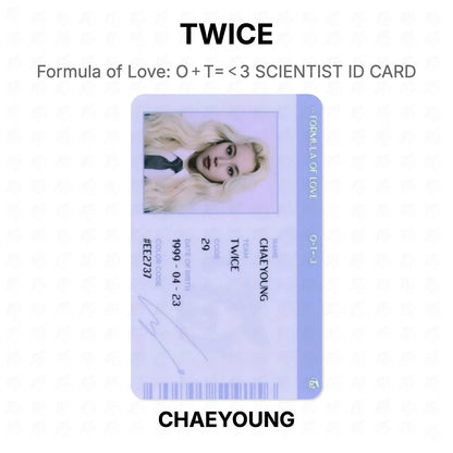 TWICE Formula of Love: O＋T=＜3 SCIENTIST ID CARD Official Photocard